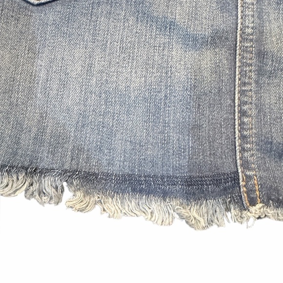 Express Blue and Gold Mini Skirt Casual - Picture 6 of 6